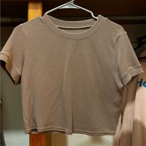 Brown Alo workout top, M/L